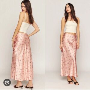 REFORMATION - Layla Silk Midi Skirt (2)